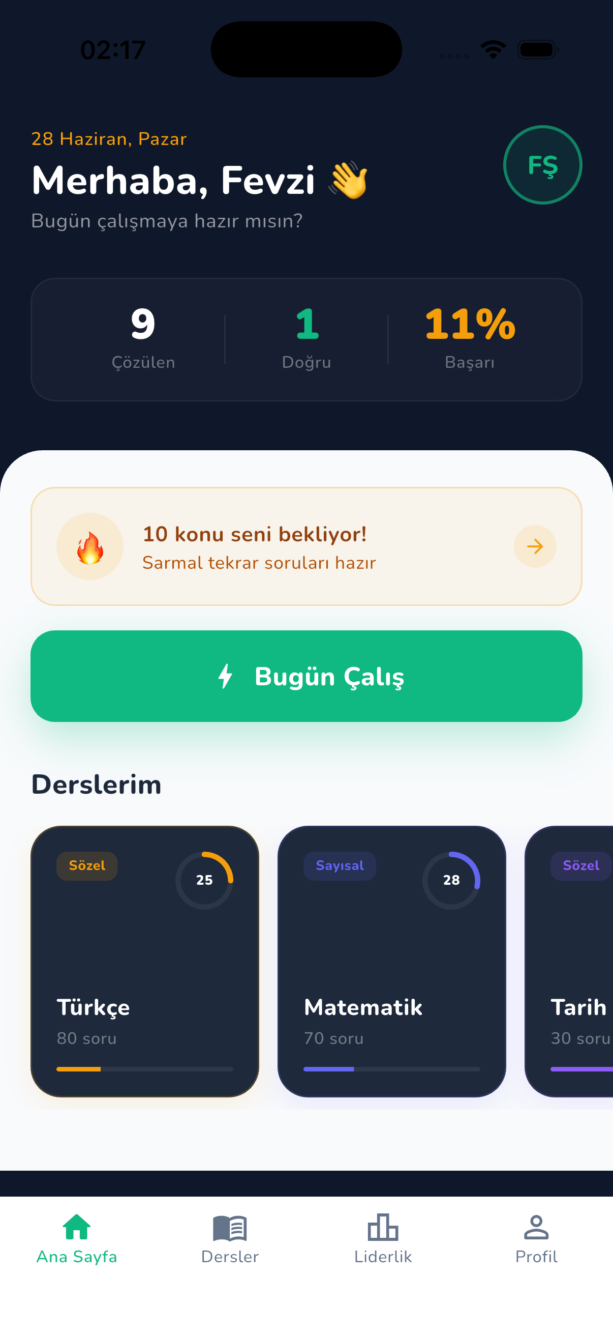 Sorubol Uygulama Ekranı